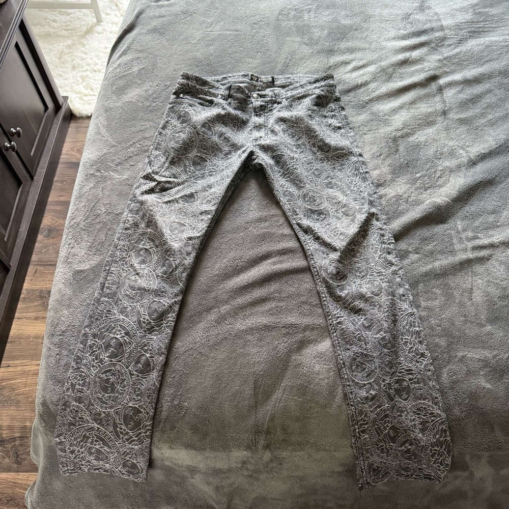 Versace Gray Straight Leg Jeans